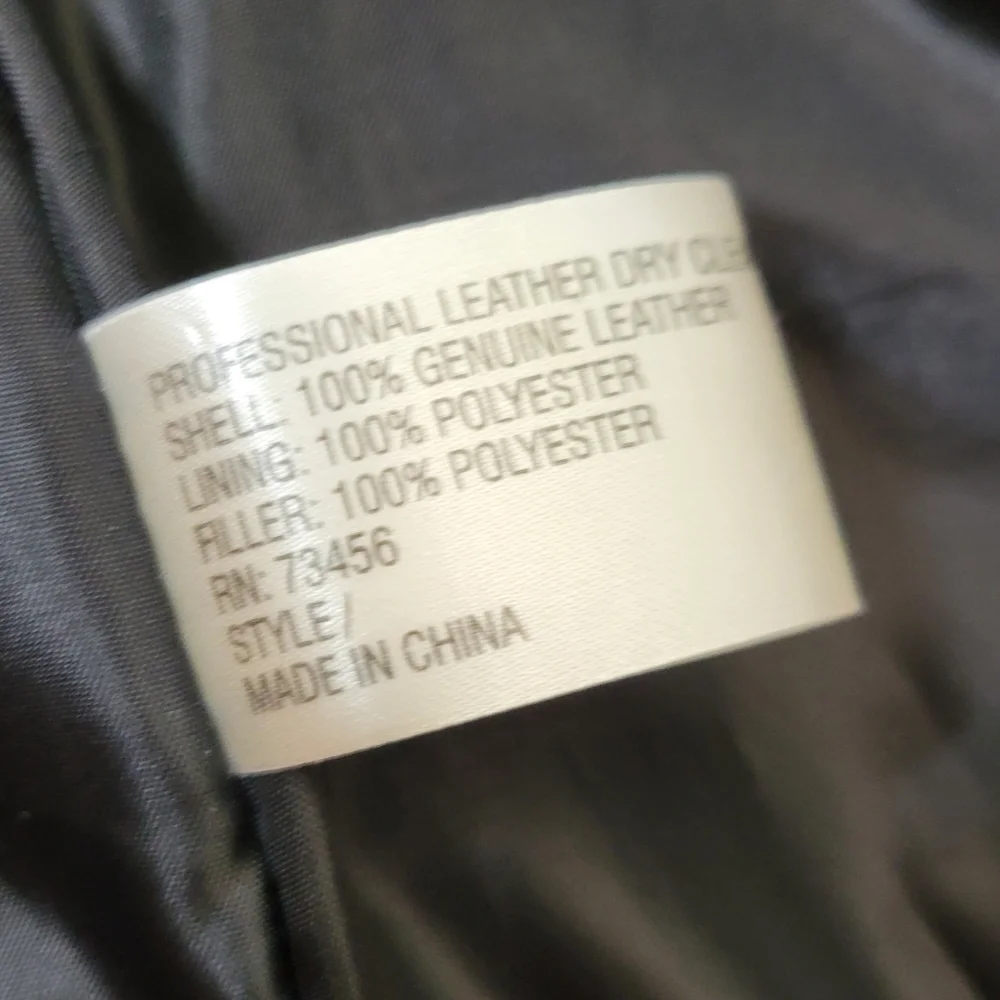 Marc Mattis Black Leather Jacket Size XL Coat - Picture 15 of 15